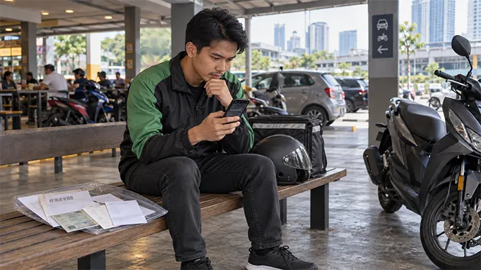 Pinjaman rider dan e-hailing tanpa slip gaji: apa perlu semak