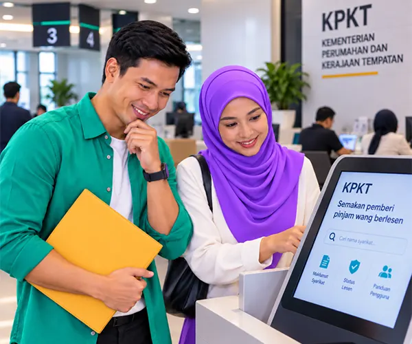 Ilustrasi semakan KPKT dan Kredit Komuniti